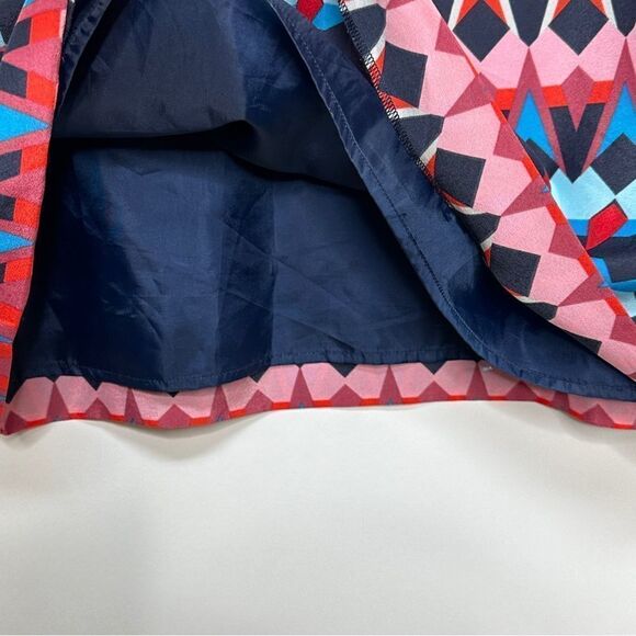 J. Crew Short Sleeve Gallery Shift Dress Geometric Print C5608 Size 12 - Picture 6 of 10